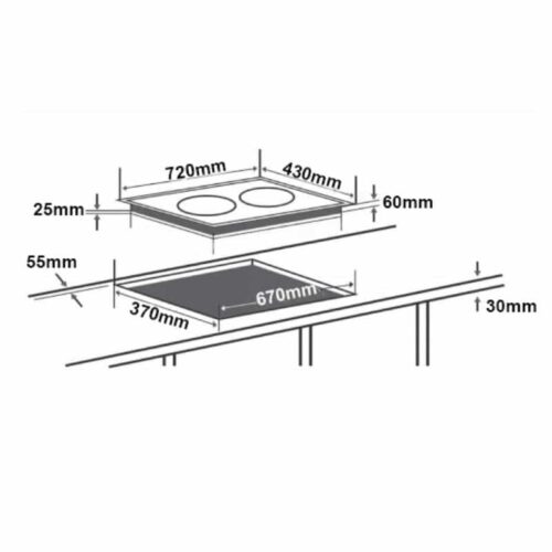 kich thuoc bep tu chefs eh dih326