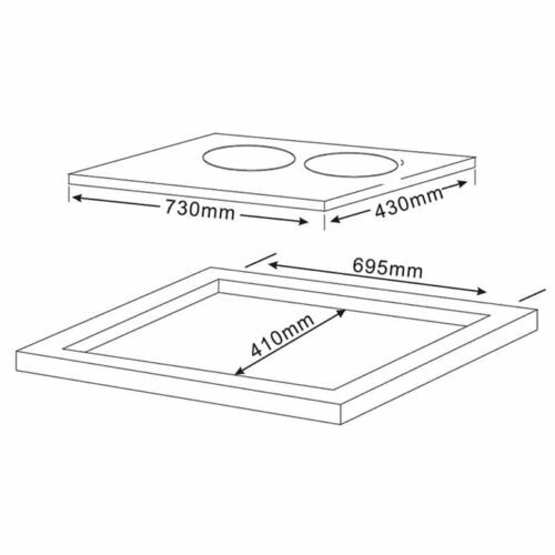Kích thước của Bếp từ Teka IBC 72301