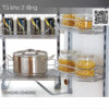 Tủ kho 2 tầng Inox hộp cánh mở Eurogod C040245 2 eurogold c040245
