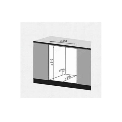 Kích thước lắp đặt máy rửa bát Texgio TGWF68GB