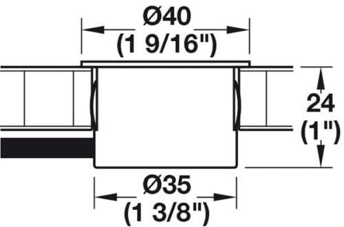 Trạm sạc USB Loox ESC 2001 Hafele 833.73.753