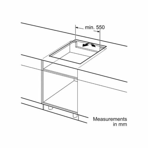 Kích thước lắp bếp Từ Bosch PID675N24E