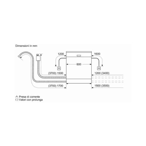 Kích thước máy rửa bát Bosch SMH4ECX14E
