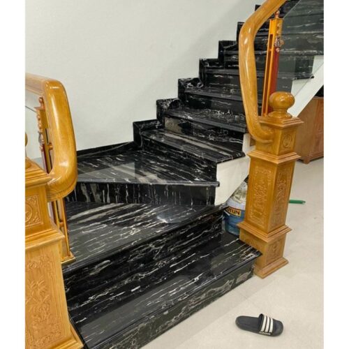 Đá cầu thang bộ Đen Bạch Long