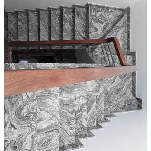 Đá cầu thang bộ vân nước