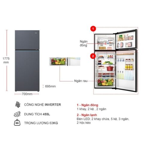 kich thuoc tu lanh 2 canh inverter 455 lit aqua aqr t518fasl